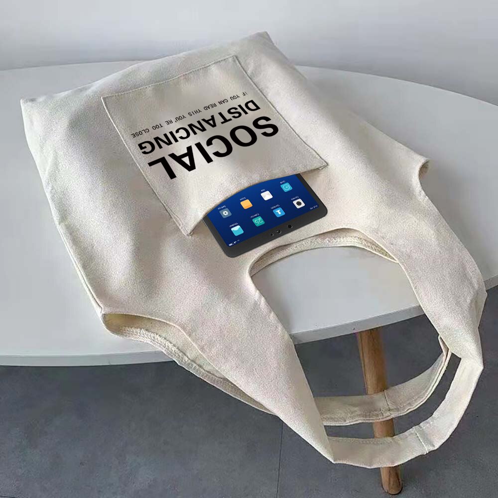 Vrouwen Boodschappentassen Canvas Forens Vest Bag Herbruikbare Kruidenier Handtassen Eco Messenger Tote Shopper Tas
