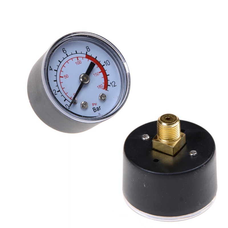 1 X Selling Air Compressor Pneumatic Hydraulic Fluid Pressure Gauge 0-12Bar / 0-180PSI