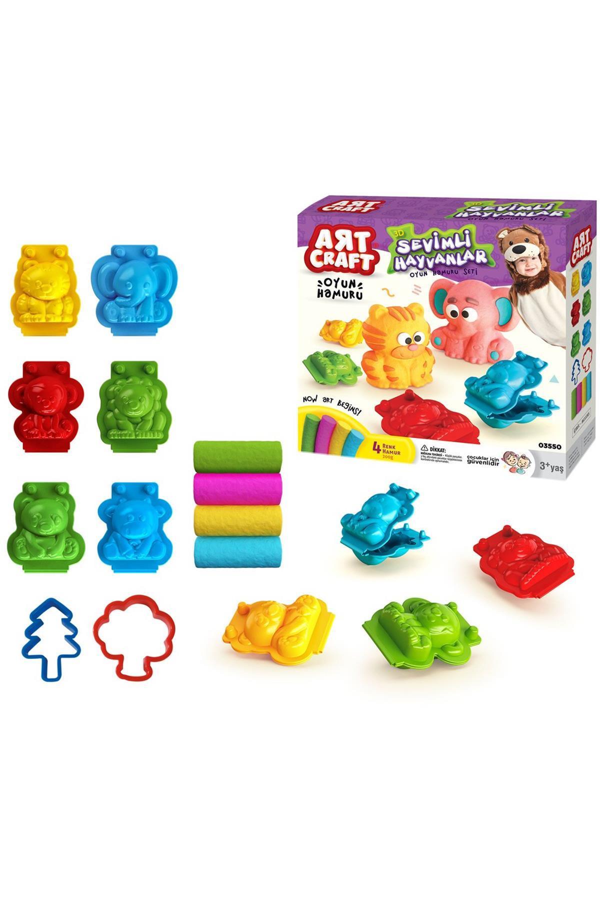 03550 3D Tiere Teig einstellen 200Gr