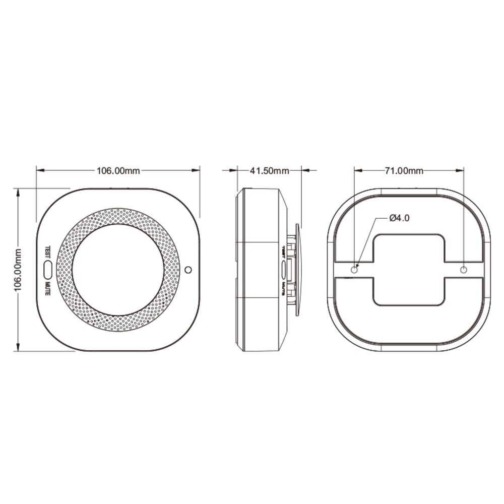Wireless Smoke Fire Detector Alarm System For Home Security App Control Smart Life Sensor For 433mhz Smoke Alarm