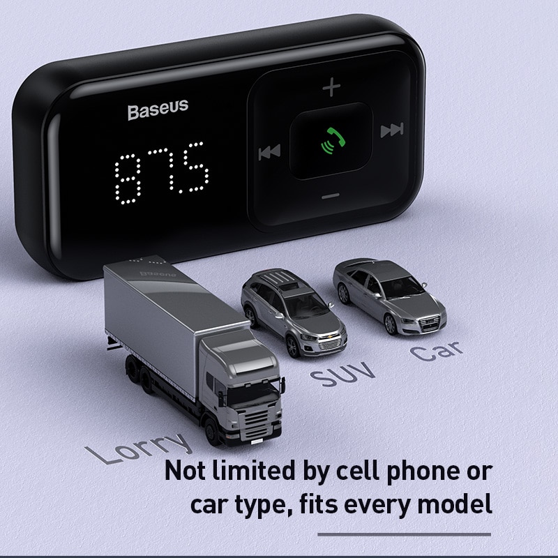 Baseus Auto Bluetooth FM Transmitter Drahtlose MP3 Player Empfänger Dual USB Auto Ladegerät Zigarette Leichter Für iPhone Samsung