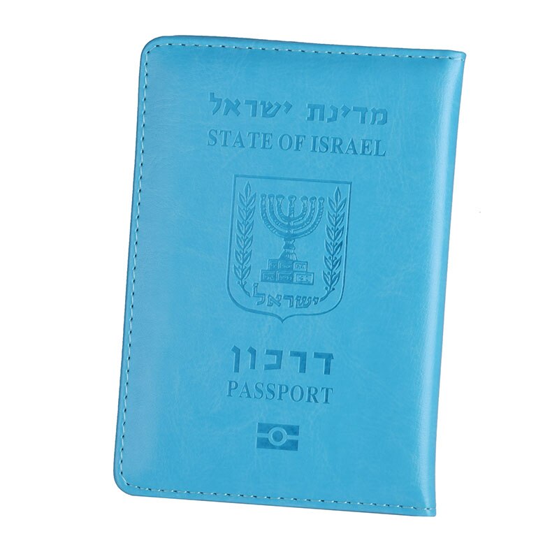 Reise Pu Leder Israel Passport Abdeckung Fall Brieftasche Männer Frauen Israelische Kreditkarte Halter Protector Fall: green