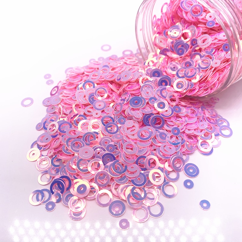 Paillettes multicolores 4-6mm, 15g environ 1200 pièces/paquet, mélange multiple, paillettes colorées, plates, rondes, amples, couture artisanat de mariage, accessoires de vêtement pour femmes: 10