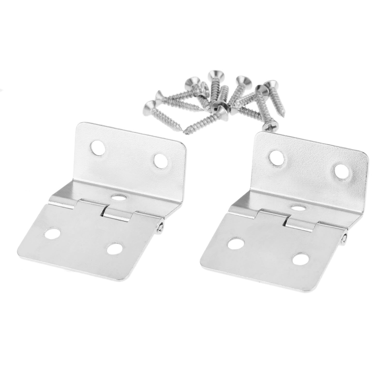 2Pcs Kitchen Cabinet Door Folded Hinges Furniture Accessories 5 Holes Drawer Hinges for Jewelry Boxes Furniture Fittings