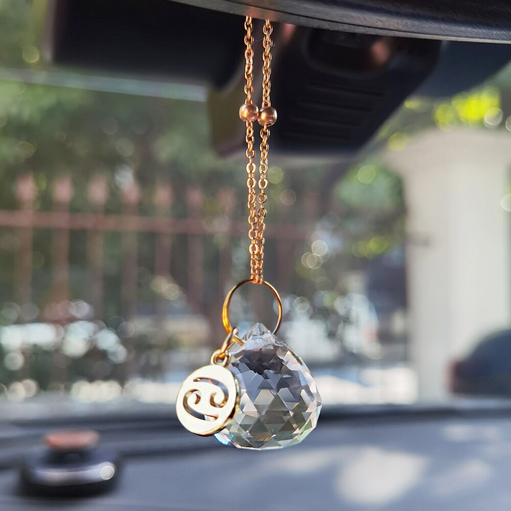 12 Constellation Sun Catcher Suncatchers for Car Window Garden Decoration Outdoor Sun Catcher Crystal Ornament Light Catcher: Suncatcher MS023