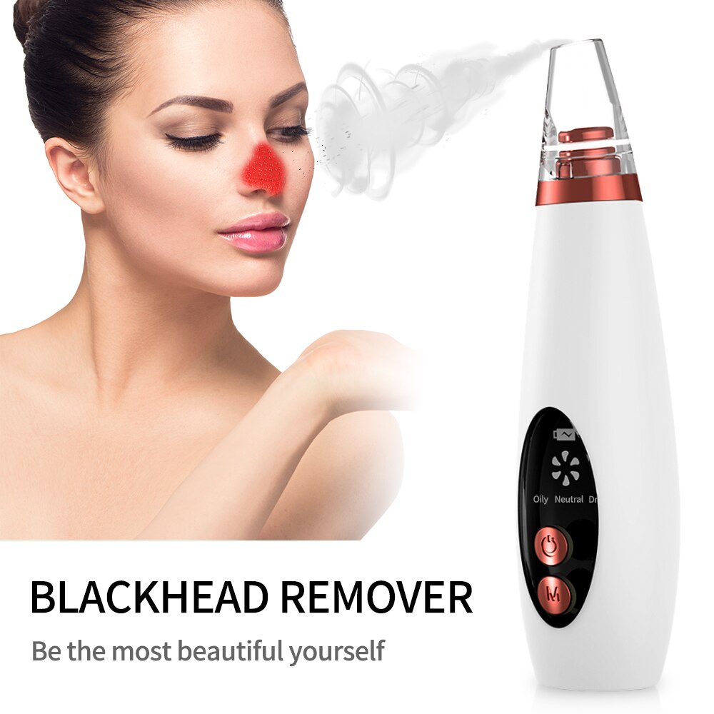 Nettoyeur de points noirs pour le visage, outil de nettoyage profond du nez, Zone T, élimination des pores, des boutons d'acné, aspiration sous vide, diamant, beauté du visage, nettoyage de la peau