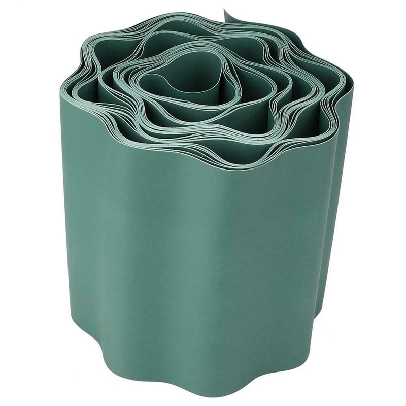 Garden Lawn Edging Strip Flexible Plastic Decoration Border Courtyard Fence 9M