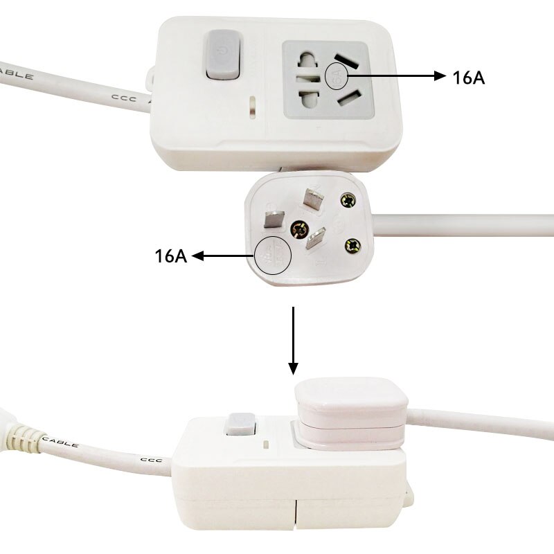 High Power Elektrische Socket 16A Australië AU/CN Outlet Socket OM 10A AU/CN Plug Power Strip Extension kabel Socket met Schakelaar