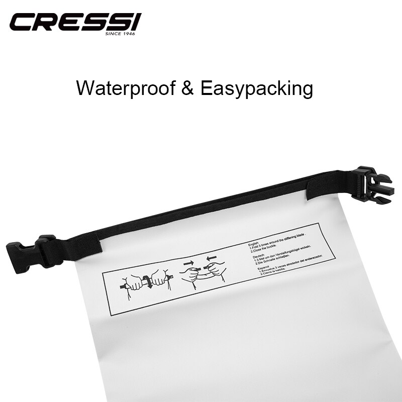 Cressi Dry Bag Duiken Zakken Grote Volume Duikuitrusting Zak Waterdichte Tas voor Snorkelen Dive 5L 10L 15L 20L carry