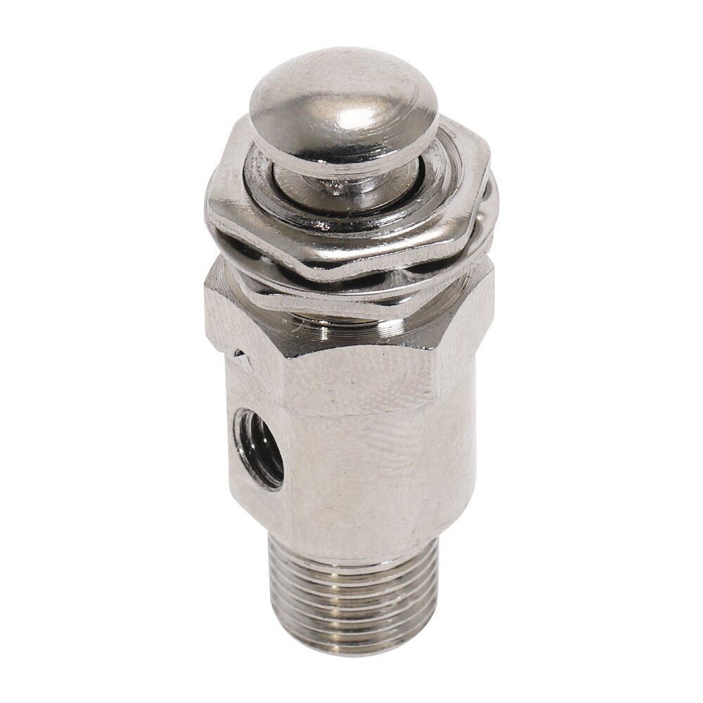Válvula de escape mecánica neumática de aire TAC-3P, 2 posiciones, 3 vías, M5, hembra, 1/8 ", botón de rosca macho, válvulas con Fiitting