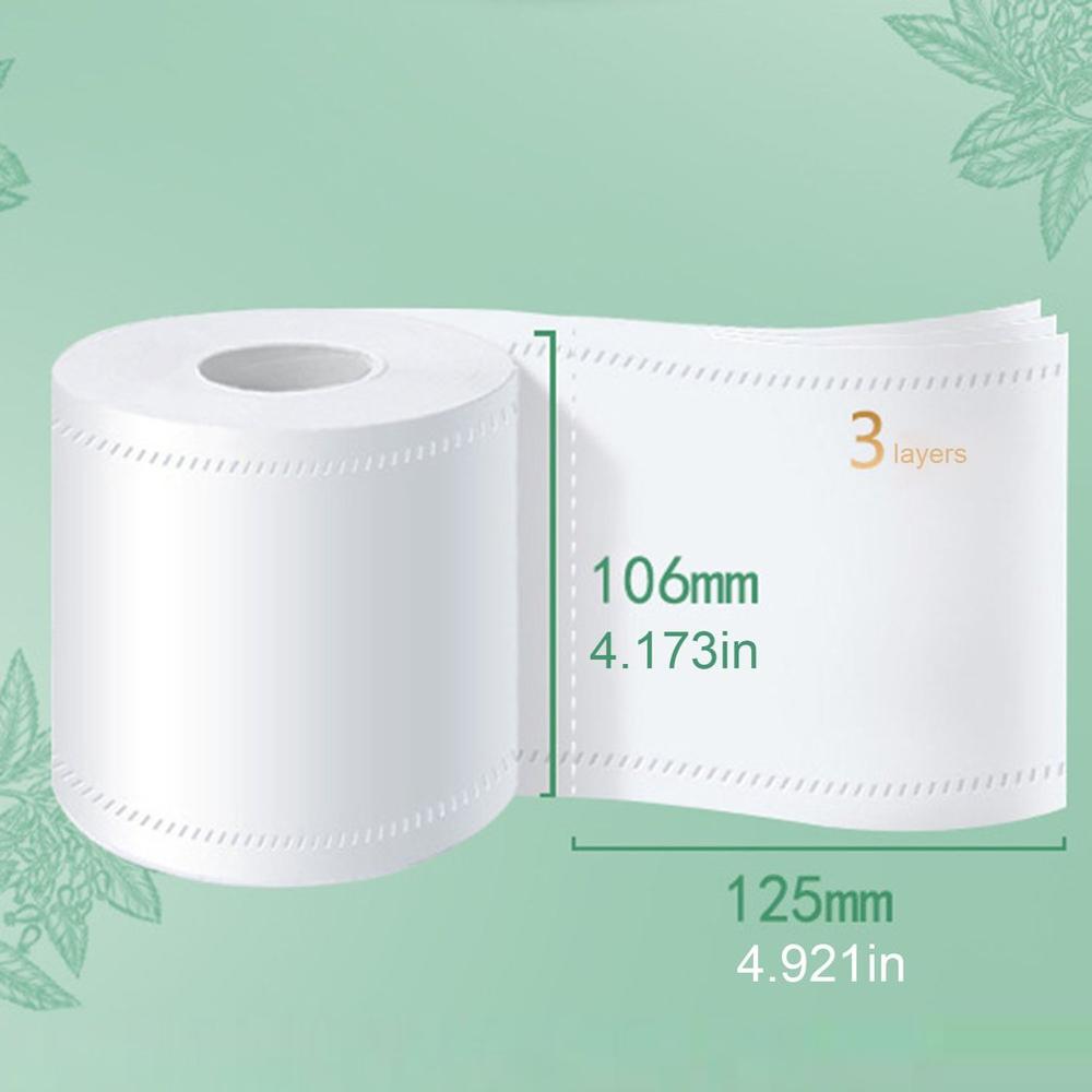 3-layer Toilet Paper sell well products 6 Rolls Standard Bulk Rolls Bath Tissue Household Bathroom Soft Paper Towel for Hotel