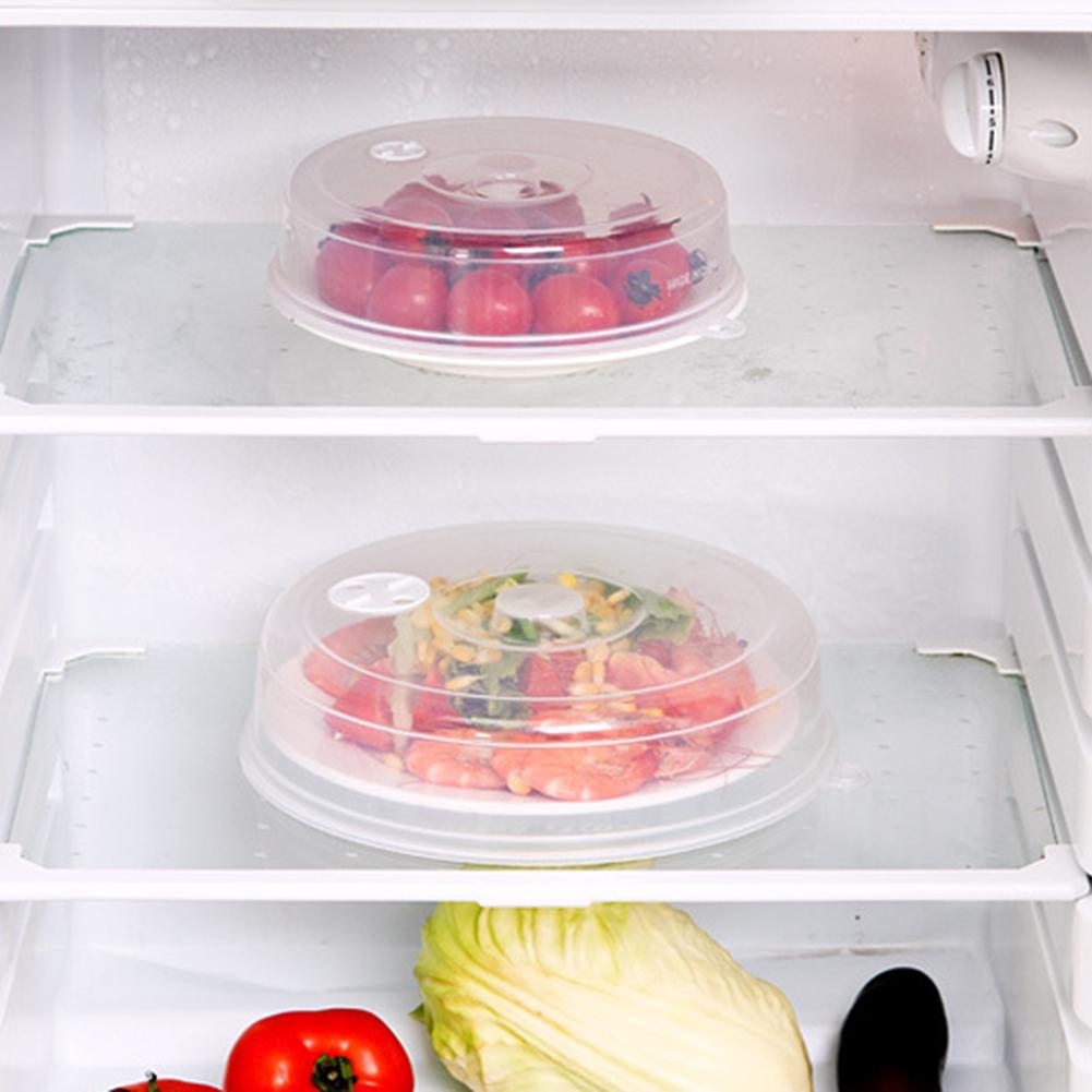 1pcs Plastic Microwave Food Cover Clear Lid Safe Vent Kitchen Tools Home Accessories