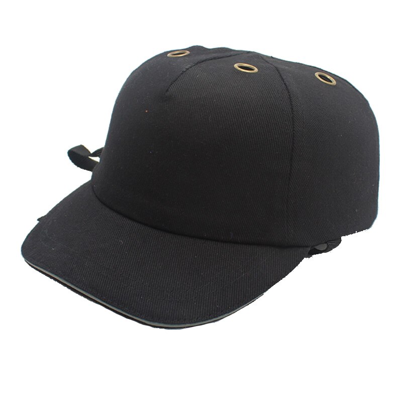 Bump cap arbejdssikkerhedshjelm baseball hat stil beskyttende sikkerhed hard hat til arbejdspladsen slid hovedbeskyttelse dybblå: Sort