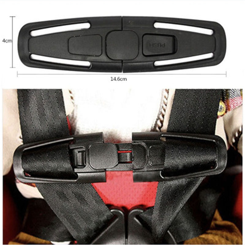 Baby Seat Belt Padding Kids 5-Punt Duurzaam Nylon Veiligheid Schouderriem Riem 4*14.6Cm Anti-proof Harnas Borst Clip Gesp Klink
