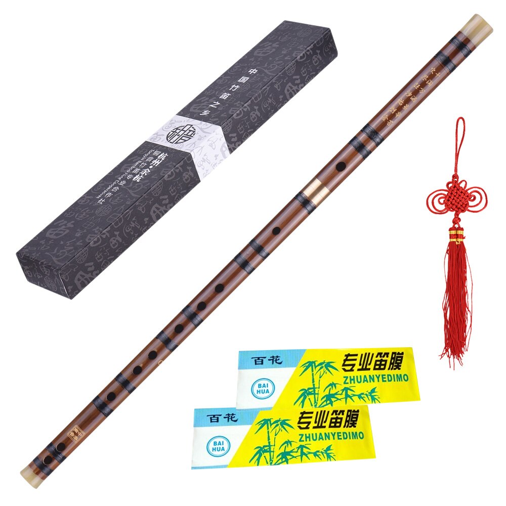 Flauta china tradicional de bambú para principiantes, instrumento Musical de , Dizi, llave C D G enchufable, bambú amargado,: Key of C