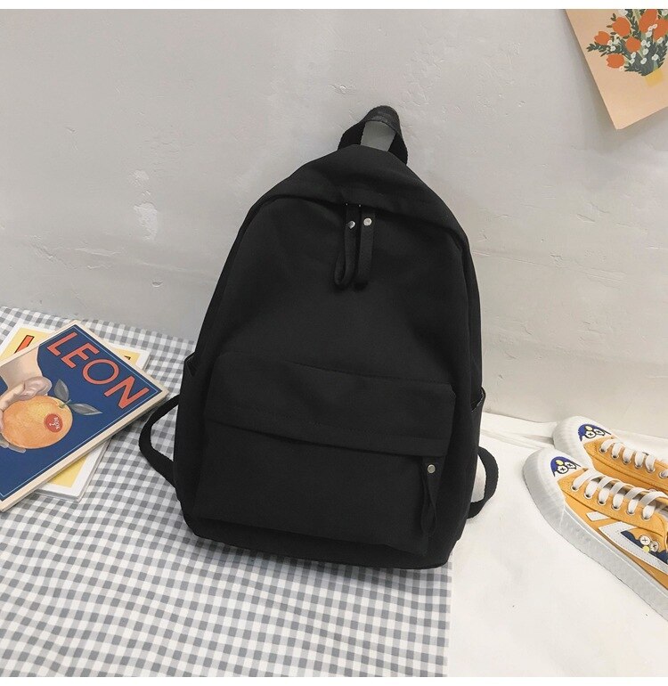 Rucksack Neue Trend Weibliche Rucksack Nylon Frauen Rucksack Anti Diebstahl Laptop Schulter Taschen Mädchen Schule Taschen Schüler: Schwarz