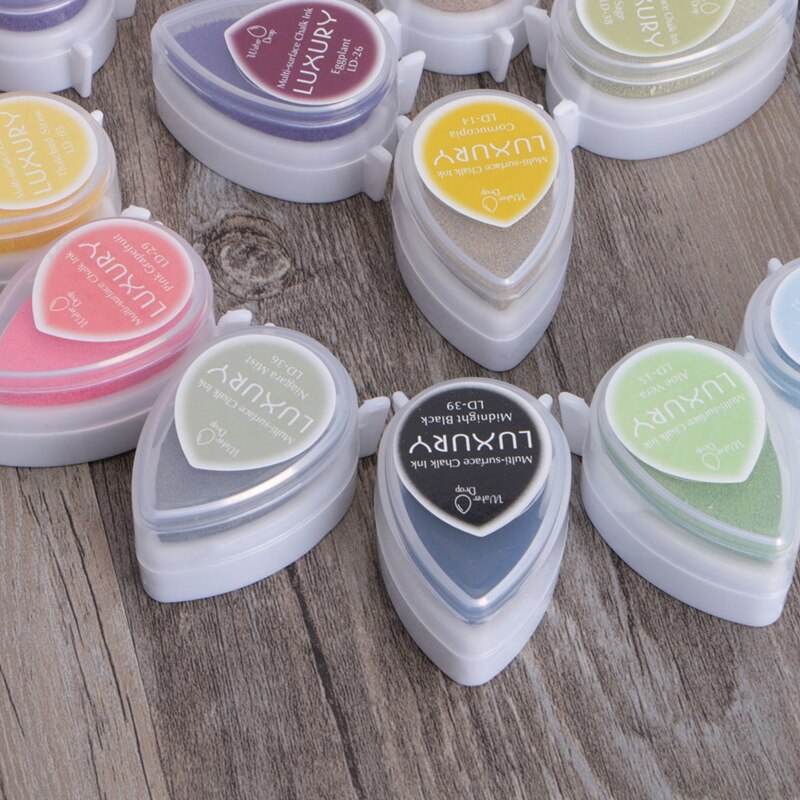 Colorful Ink Pad Finger Stamp Ink Pad Washable Eco-friendly Non Toxic for Boy Girl DIY Scrapbooking Crafts Card Marking