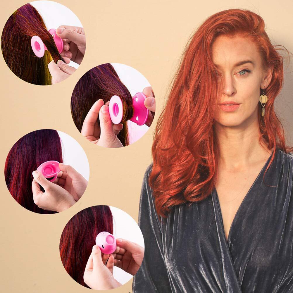 Rolos de cabelo de silicone rolos de cabelo conjunto de rolos de cabelo grande e pequeno ferramentas de estilo de cabelo