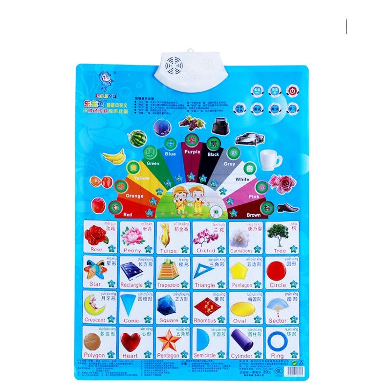 New1 Learning Machine Sound Wall Chart Electronic Alphabet English Preschool Toy Digital Baby Kid Educational Toy: 11