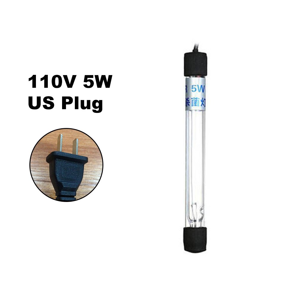 Aquarium Uv Verlichting Aquarium Sterilisator Uv Lamp Desinfectie Waterzuiveraar 5 W/7 W/9 W/ 11 W/13 W Uv Lamp Sterilisator Aquarium Verlichting: 5W US Plug