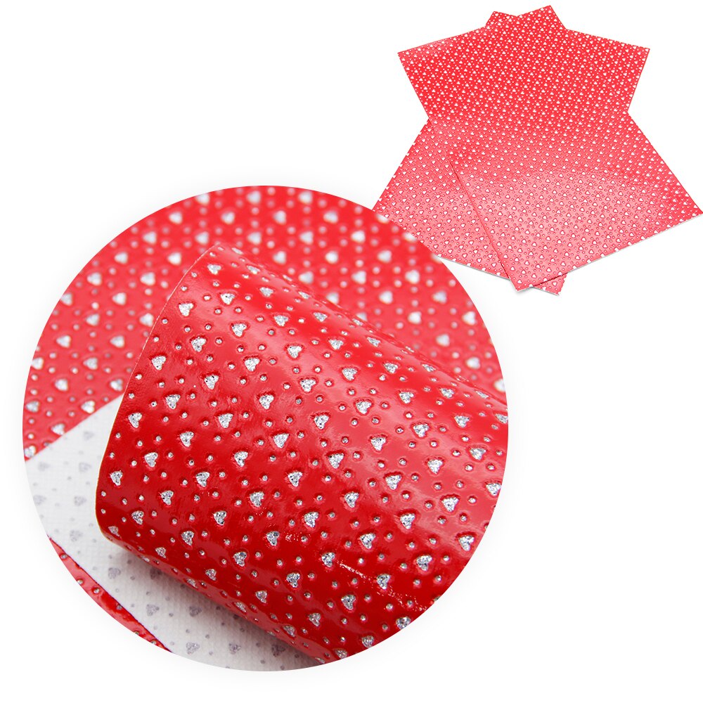 David zubehör 20*33cm Valentinsgrüße Tag Gedruckt Faux Leder Stoffe Bögen für Patchwork DIY Handgemachten Materialien Handwerk, 1Yc13361: 1060841004