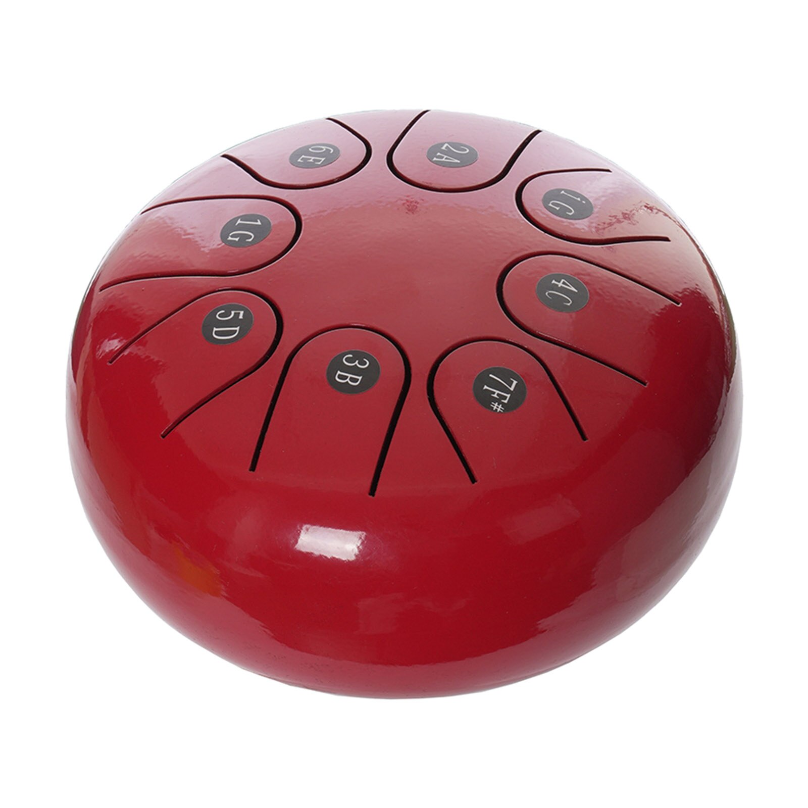 6 "Staal Tong Drum Standaard C Sleutel Percussie Instrument Reistas Schoonmaakdoekje Voor Jongens Meisjes Rood