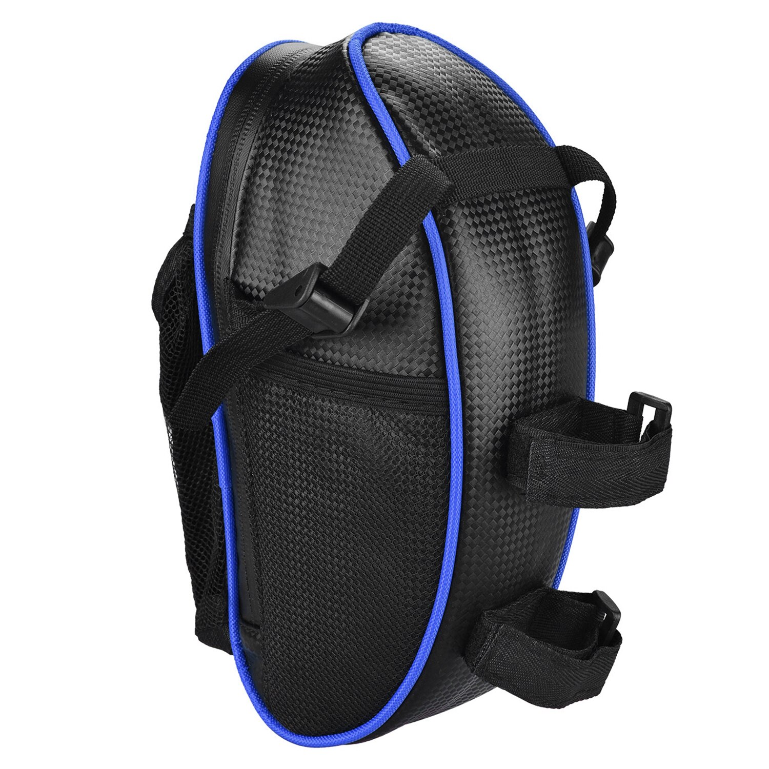 Water Resistant Bike Saddle Bag with Reflective Cycling Under Seat Pack with Water Bottle Pouch for Mountain Bike Storage