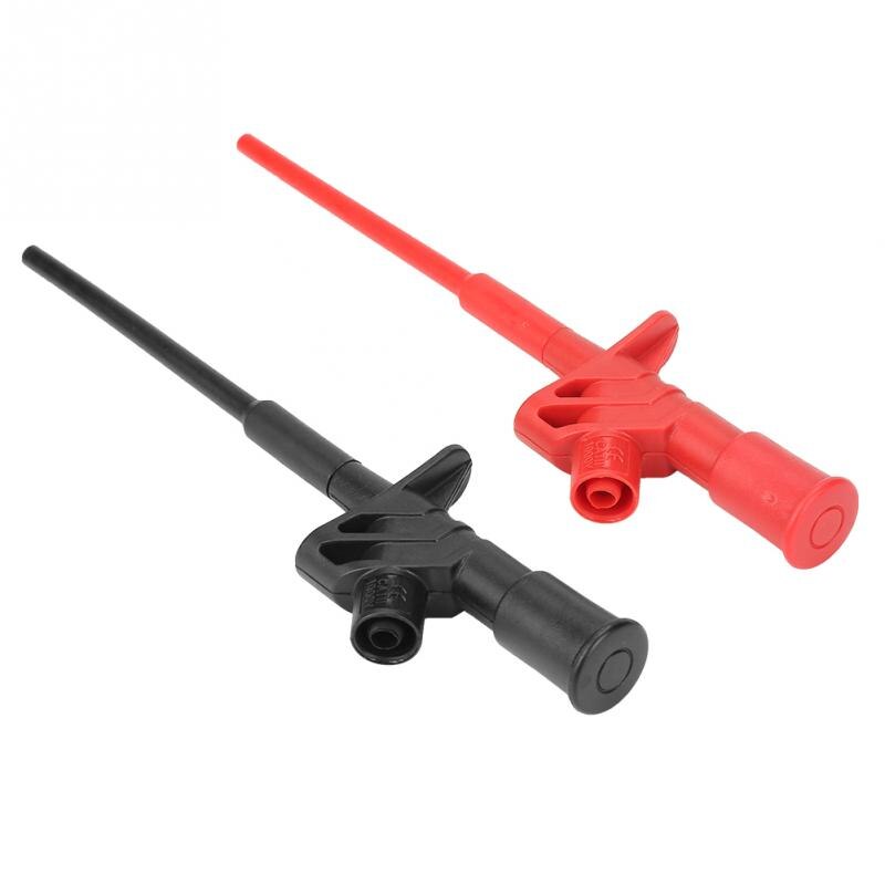 2Pcs P5004 High Voltage Flexible Test Probe Insulated Quick Test Hook Clip Tool