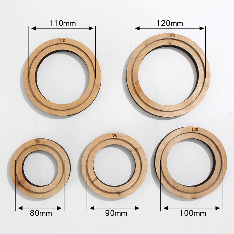 Japan stålklinge udstanset stål stanse rund cirkel skæreform træforme til læderpapirhåndværk 80mm,90mm,100mm,110mm,120mm