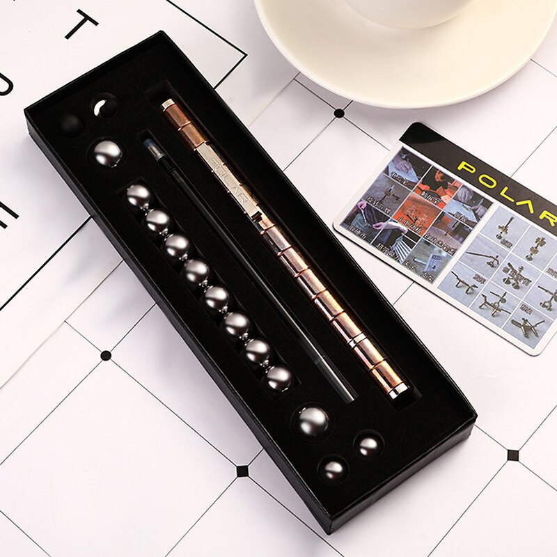 Metalen Magnetische Pen 1.0Mm Gel Pen Telefoon Touch Pen Modulaire Denken Inkt Decompressie Speelgoed Kantoorbenodigdheden