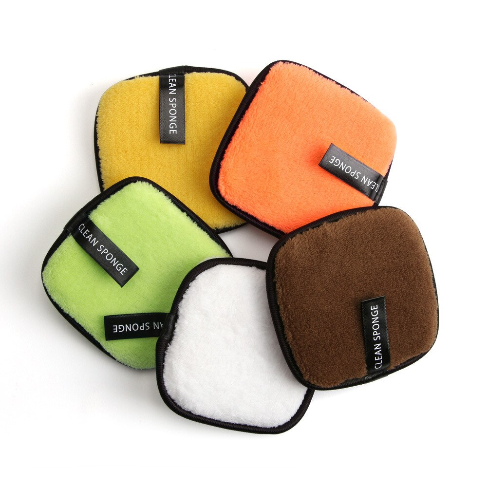 Almohadillas de tela de microfibra para limpieza facial, almohadillas quitamaquillaje, esponja cuadrada, toalla, removedor cosmético reutilizable, herramientas de maquillaje, 1 Uds.