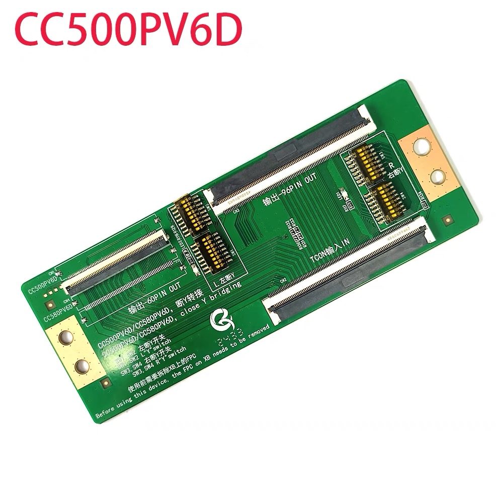 Cc500 pv 6d cc580 pv 6d stängd y-bryggadapterplatta tcon  in 60p 96p ut