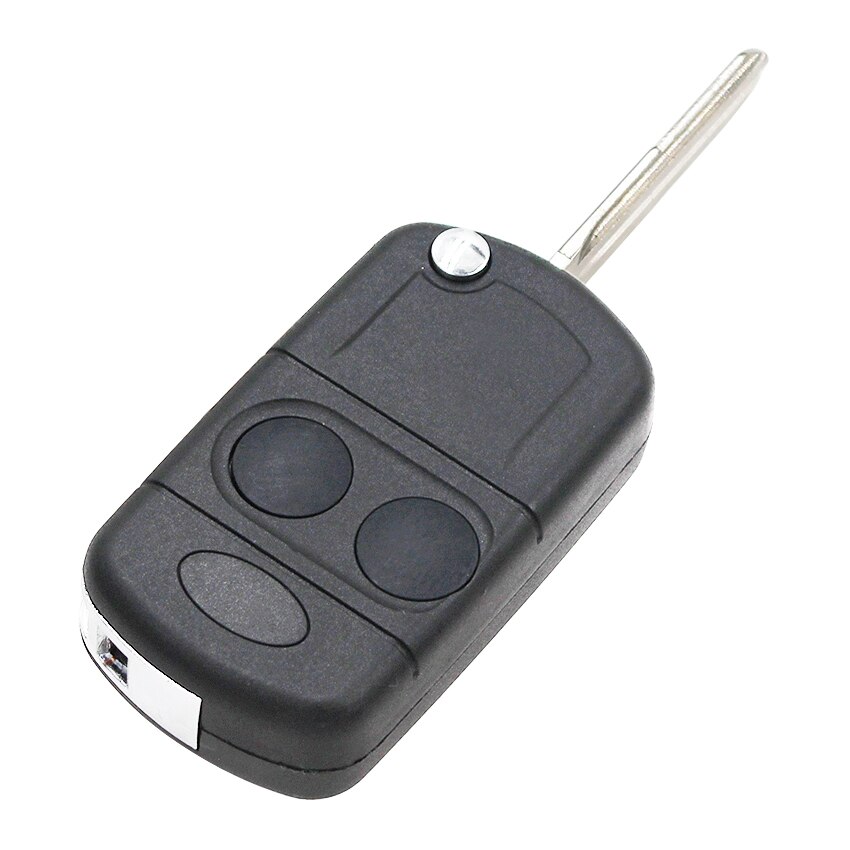 Carcasa de llave remota plegable modificada, 2 botones, para Land Rover Defender Discovery Freelander Rover 100 200 25 400 45 MG TF ZR ZS