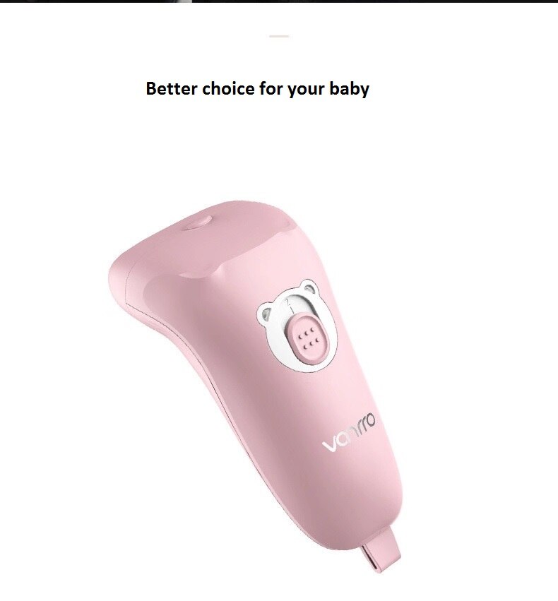 Baby elektrische nagelknipper nail trimmer nail cutter gezondheidszorg elektrische manicure tool alle leeftijd roze blauw gratis