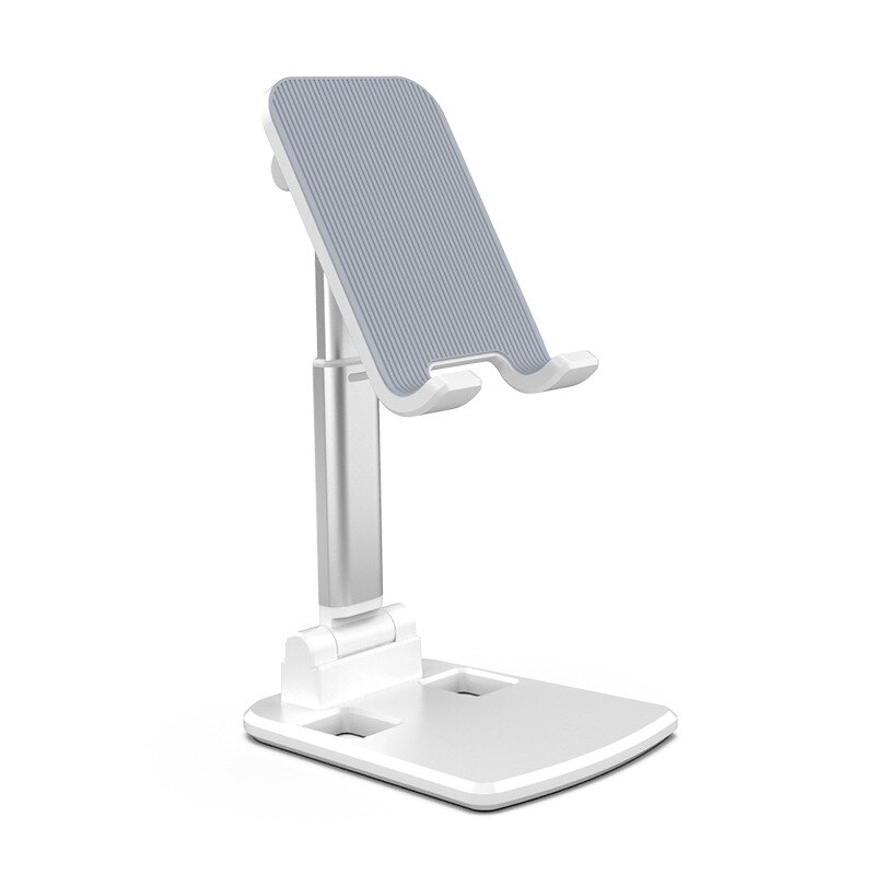 Tablet stand mobile phone tablet universal stand live broadcast stand iPad tablet desktop stand holder: White
