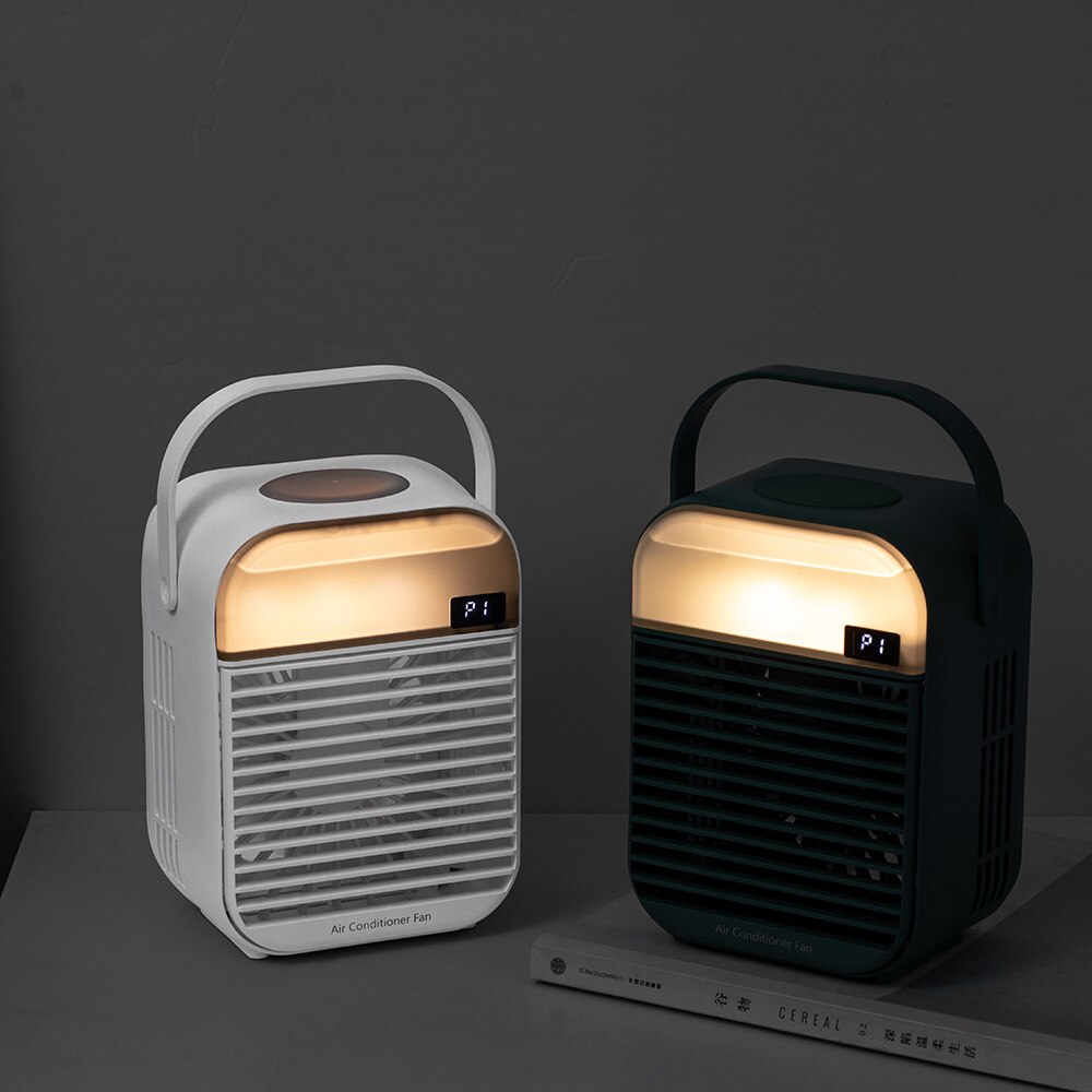 Home Appliances Air Conditioner Cooler Fan Humidifier Handheld Portable Rechargeable Cool Mist Water Diffuser Fan for Office Car