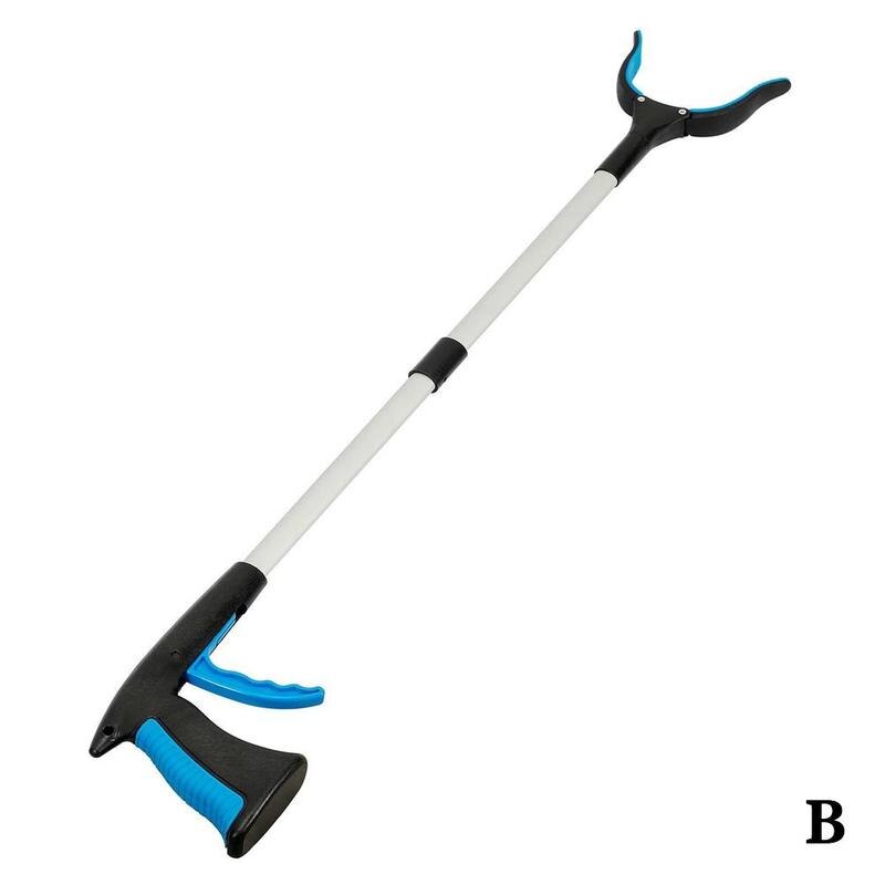 Convenient Foldable Cat Litter Reachers Pickers Pick Pick Up Collapsible Picker Garbage Tool Gripper Grabber Tools Extender P4F3: B-blue