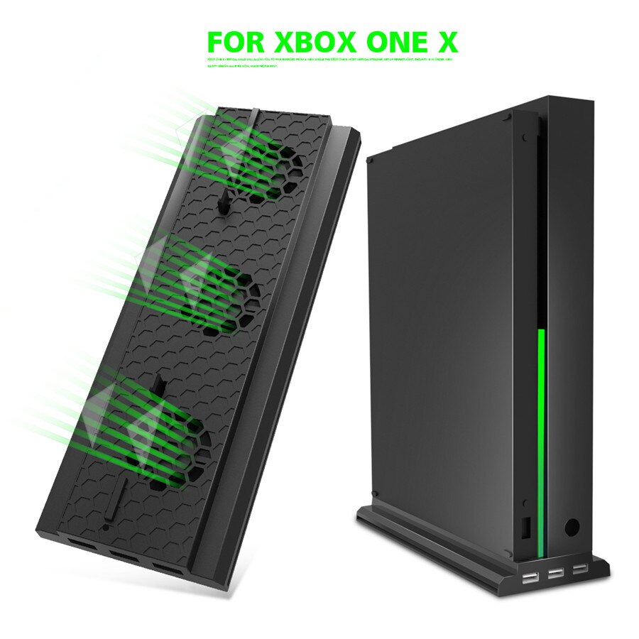 Support Vertical pour ventilateur de refroidissement hôte, refroidisseur externe, 3 Ports USB, pour Console de jeu Xbox One X