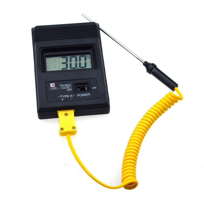 Tm902c (-50c to 1300c)  temperaturmätare digital k-typ termometersensor+termoelementsonddetektor