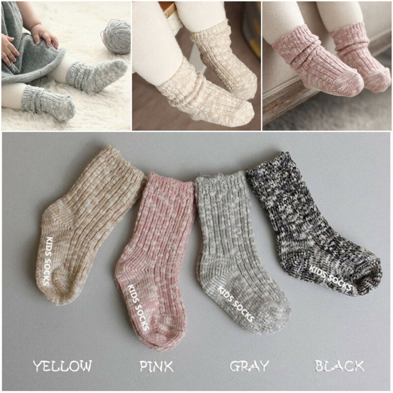 Neue Kinder Socken Feste Candy Farbe Baumwolle Baby Anti Slip Warme Weiche Socken Für Jungen Mädchen Kleinkind 0- 4T