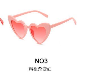 Zonnebril Mooie Zonnebril Occident Mode Cat 'S Eye Vrouwen Zonnebril: pink-red