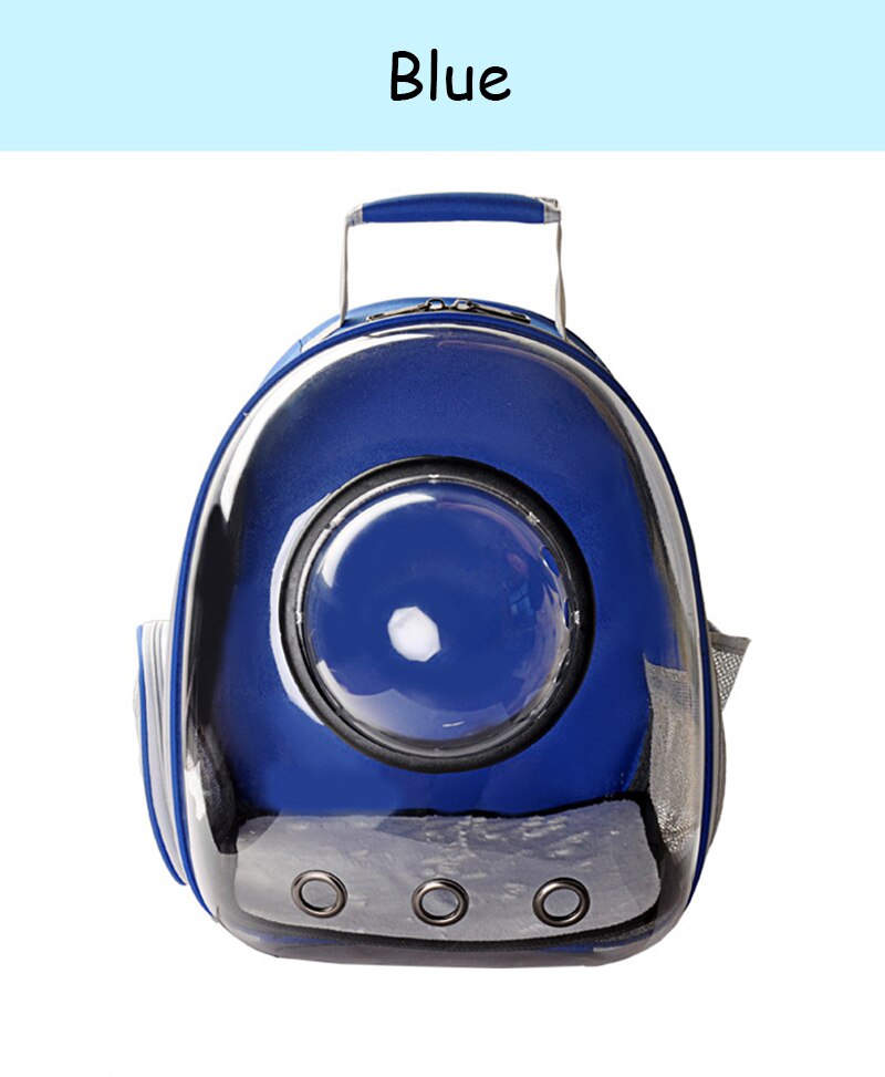 Outdoor Pet Dog Carrier Bag Pet Dog Front Bag Travel Backpack Breathable Backpack Head Comfort: Blue / Brown transparent
