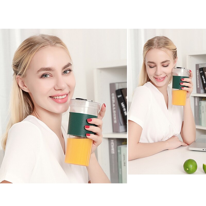 500ml Draagbare Blender Mini Elektrische Juicer Cup Oranje 500ml Draagbare Blender Mini Elektrische Juicer Cup Oranje