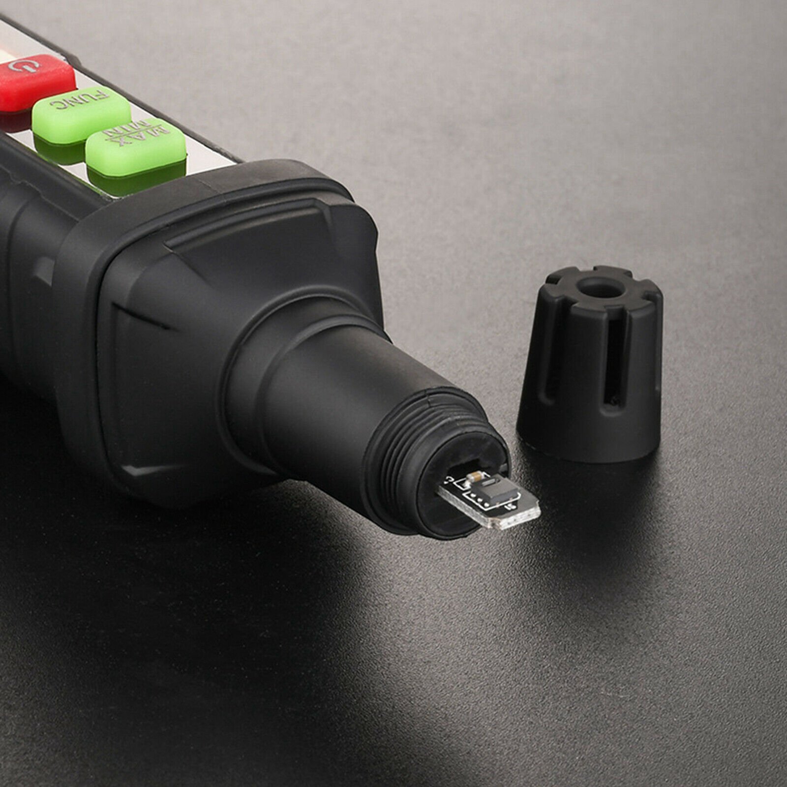 LCD Display Handheld HT62 4-in-1 Digital Psychrometer Thermo-Hygrometer Mini Meter Pen Measuring Tool Black