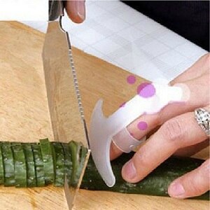 1 stuk vingerbeschermer beschermt vingers, handbeschermer, mesbeschermer, vingerbeschermer, gereedschap, roestvrijstalen keukengereedschap, gadgets: 1 stuk