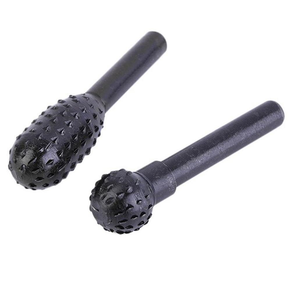 Woodworking Mace Rotary Rasp Set Steel Rotary Burr Set Shank Wood Rasp Drill Bit Grinding Tool Accessories