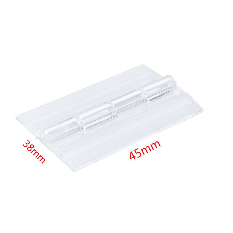 3 pieces of 45x38mm transparent plastic folding hinge durable transparent acrylic hinge tool