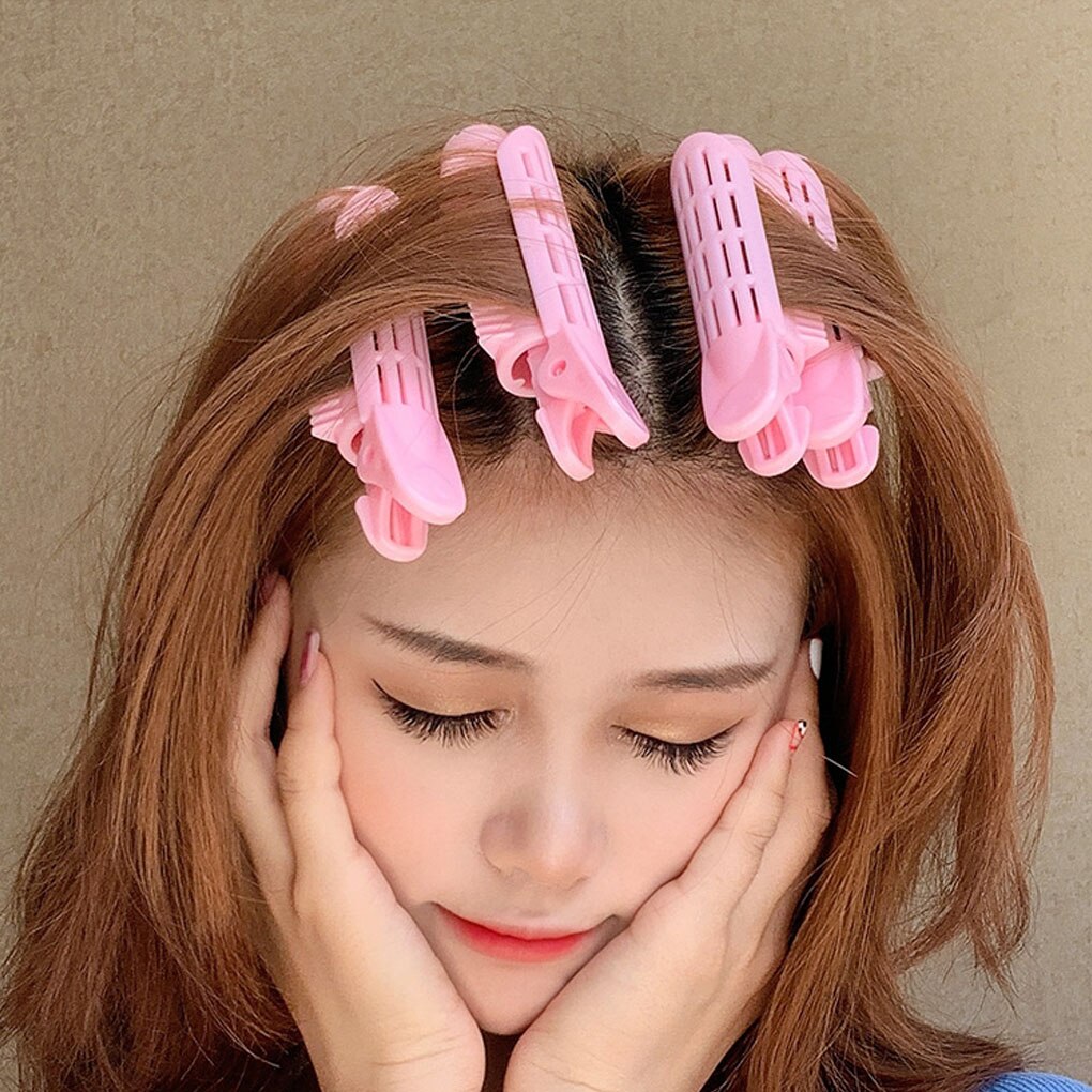 1/2/3Pcs Candy Kleur Haar Clip Wortel Pluizige Plastic Hair Curler Draagbare Bang Kapsel Golvend Haar pin Roller Haaraccessoires