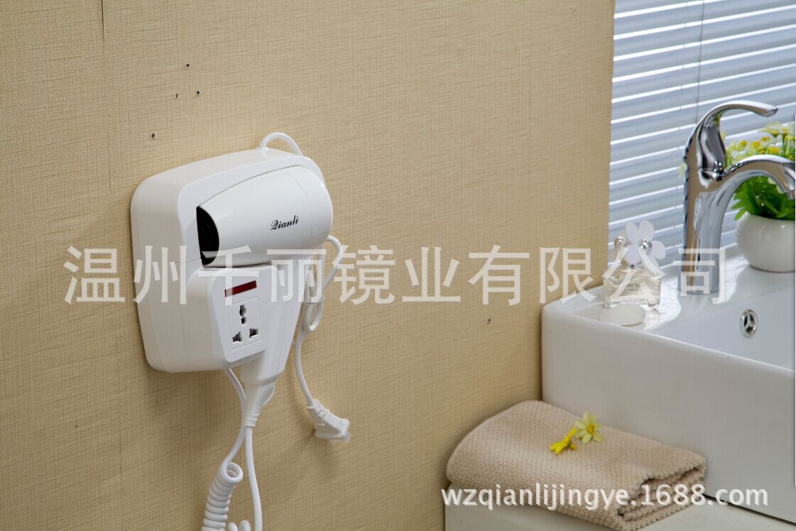 Factory direct wall-mounted hair dryer hotel hair dryer