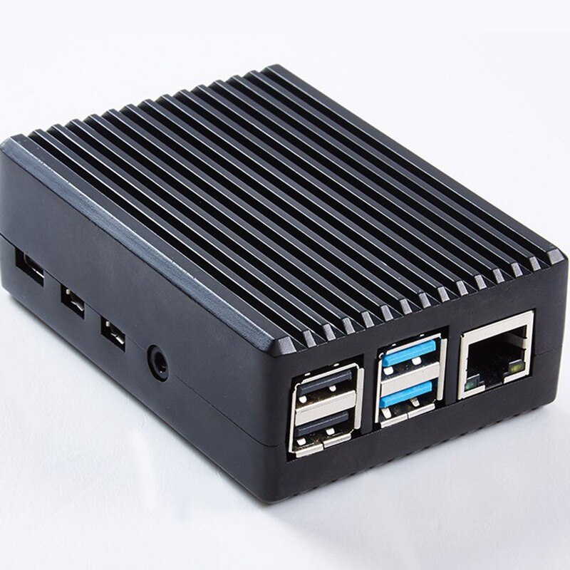 Aluminum Alloy Cooler Casing for Raspberry Pi 4 Model B Case Cooling Shell Heat Dissipation Shell for Pi 4th Generation